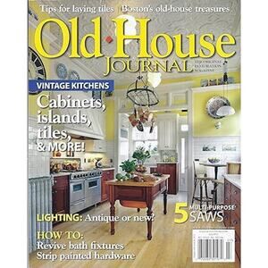 Vintage July 2012 Old-House Journal Magazine Vintage Kitchens Demetra Aposporos